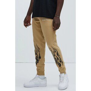 Guilty Pleasures See All Flames Jogger Pants Sand Men's